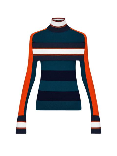 Louis Vuitton Striped Turtle Neck Pullover With Band