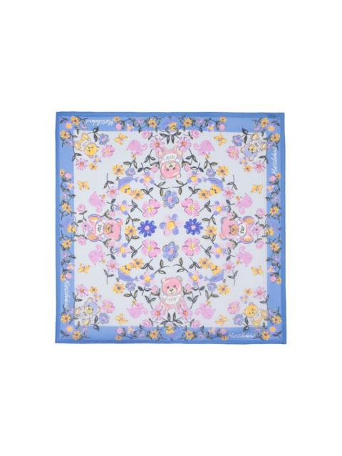 Moschino floral-print silk scarf