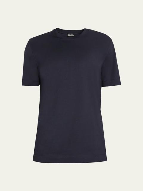 ZEGNA Men's Cotton Jersey Crewneck T-Shirt