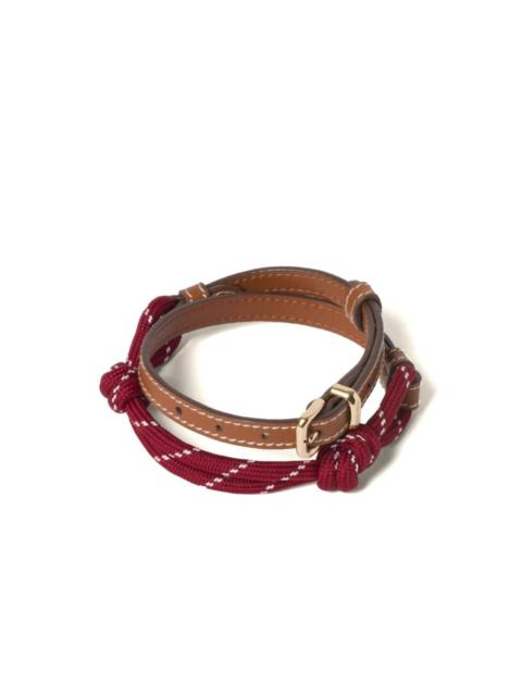 wrap-around leather bracelet