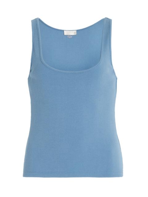 POSSE Axel Stretch-Cotton Tank Top blue