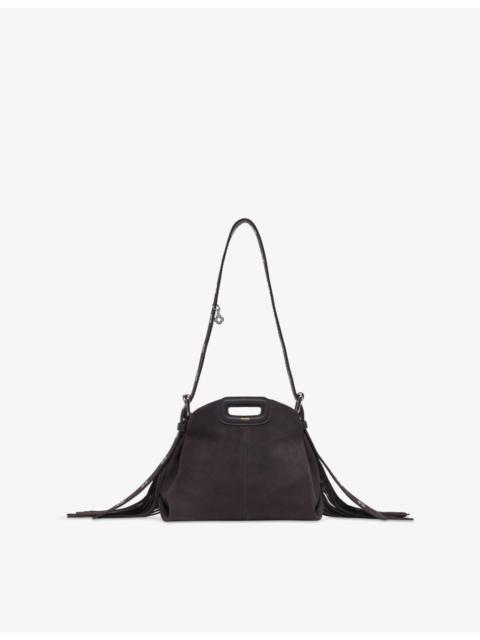 maje Miss M mini suede shoulder bag