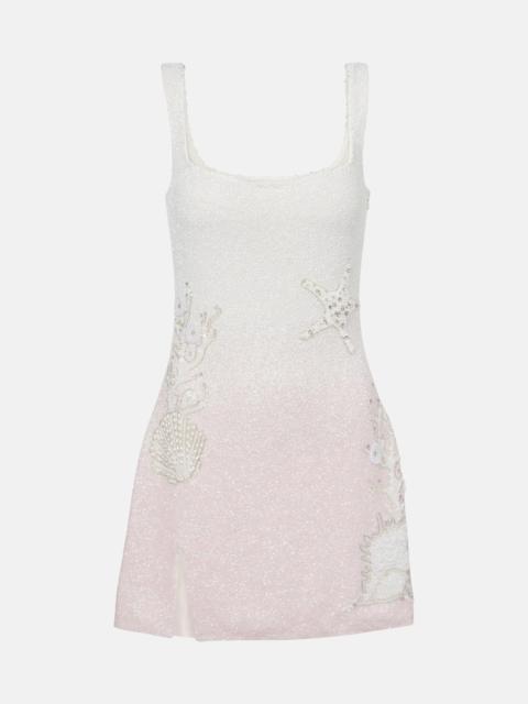 CLIO PEPPIATT Seashell embellished minidress