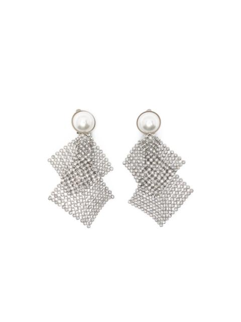 Rosantica Frizz embellished clip-on earrings