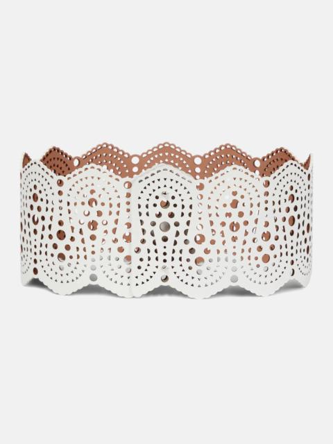 Alaïa Leather corset belt