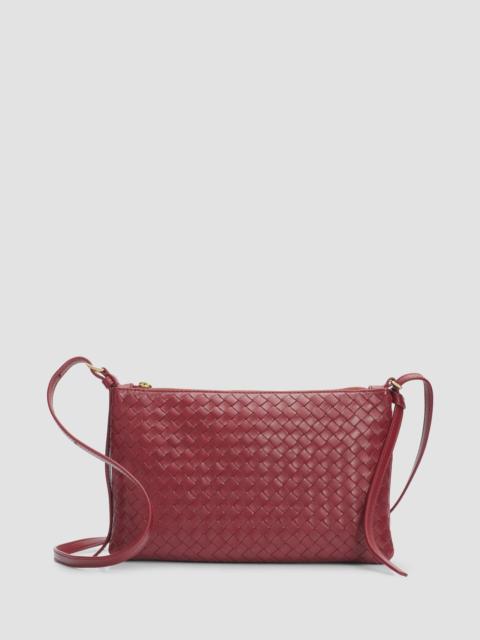 Bottega Veneta Women's Gemellini Crossbody Bag - Lava Red Brass