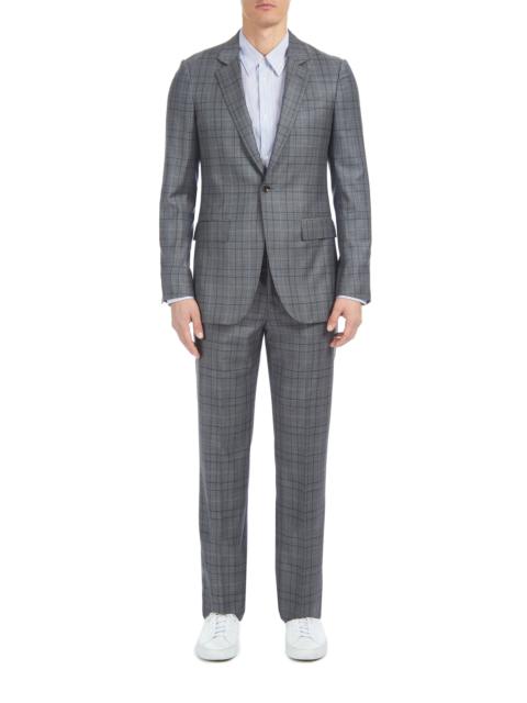 GABRIELA HEARST Damien Jacket in Blue/Grey Check Virgin Wool