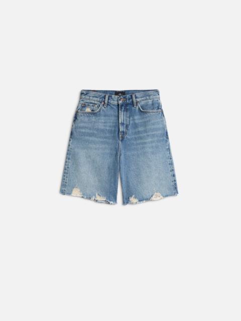 7 For All Mankind LOLA SHORT in MANKIND Wave