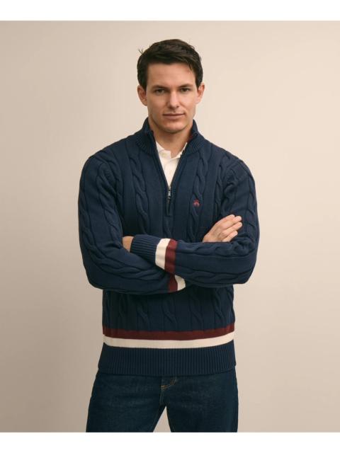 Brooks Brothers Supima® Cotton Quarter-Zip Tennis Sweater