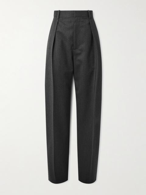 Bottega Veneta Pleated Wool-twill Tapered Pants
