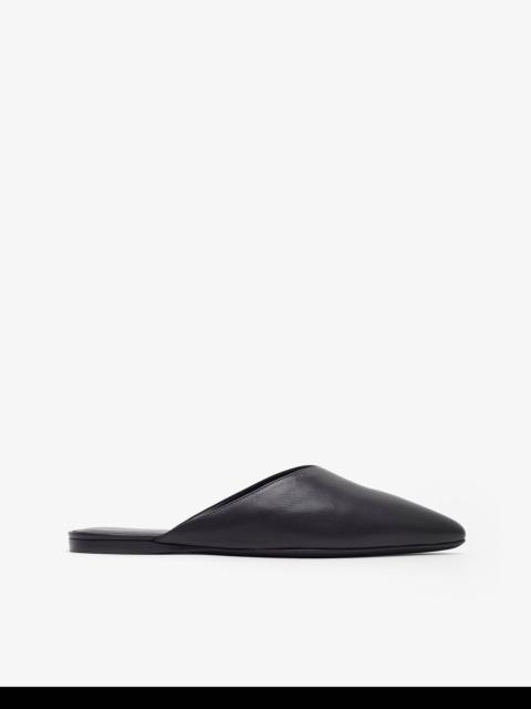 herbert levine Homebody soft black leather slide sandals