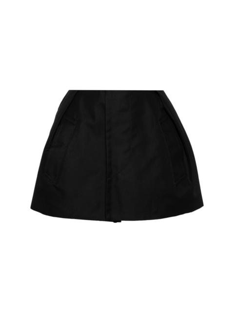 pleated wide-leg shorts