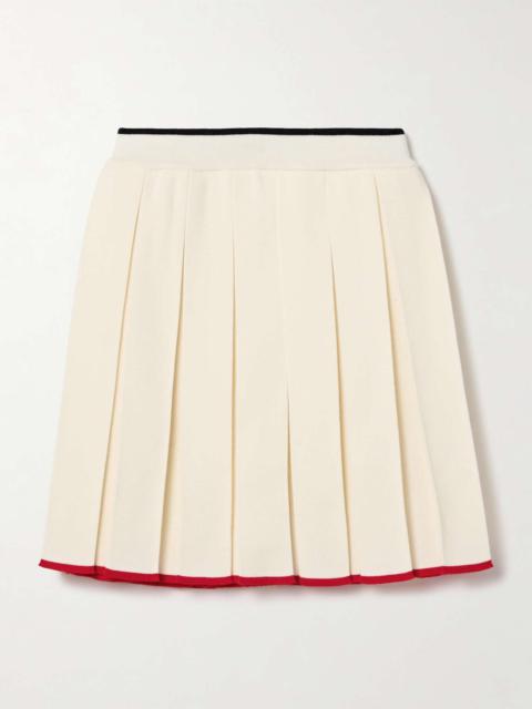 Thom Browne Pleated wool-blend mini skirt