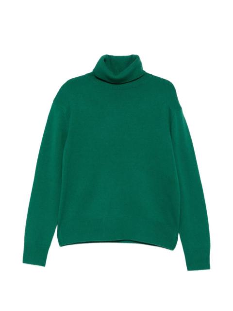 The Frankie Shop Gala padded roll-neck knitted wool sweater