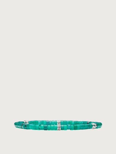 FERRAGAMO GREEN AGATE BRACELET (M)
