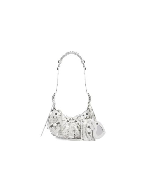 Women's Le Cagole Xs Shoulder Bag With Safety Pins  in Optic White