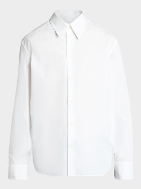 Jil Sander Men's Monday Cotton Poplin Point-Collar Sport Shirt