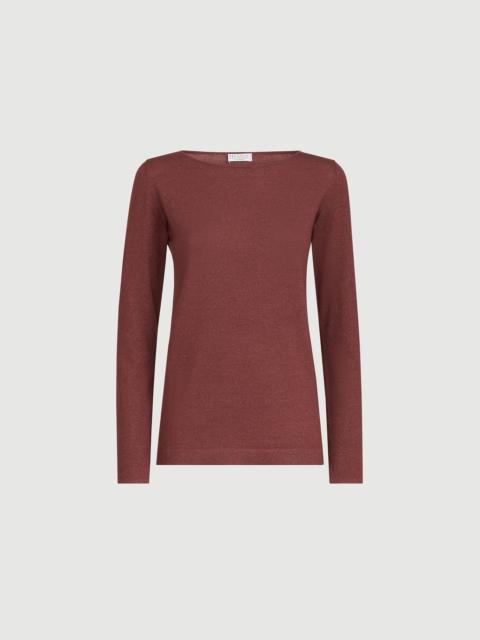 Brunello Cucinelli Sparkling cashmere and silk lightweight sweater
