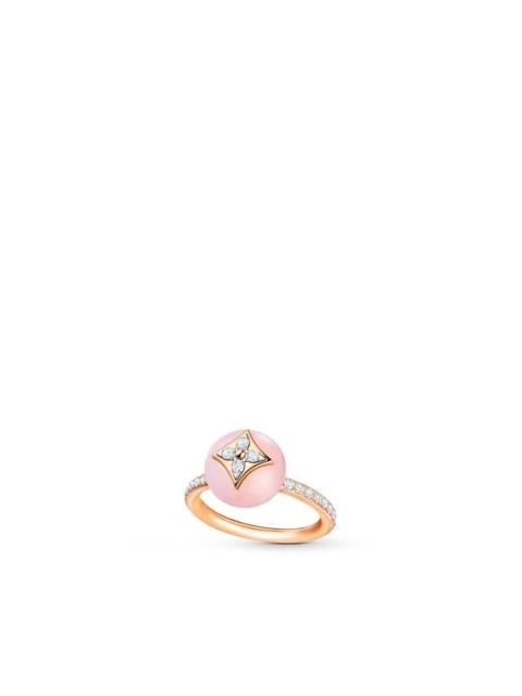 Idylle Blossom Reversible Stud, Pink And Yellow Gold And Diamond