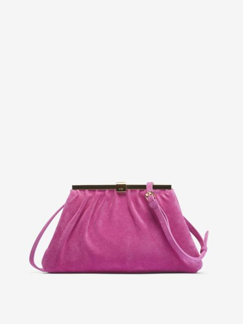 PUFFY JEANNE SUEDE SHOULDER BAG