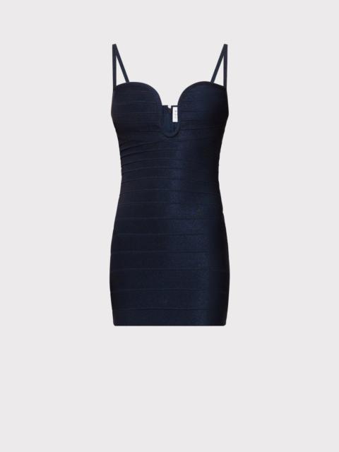 HERVE LEGER THE LUREX ROMY DRESS