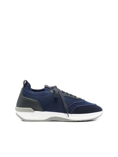 Brioni lace-up panelled sneakers