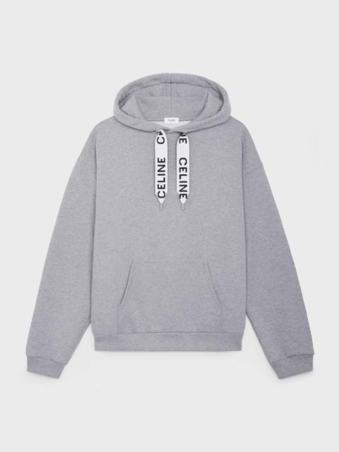 CELINE LOOSE HOODIE IN COTTON FLEECE