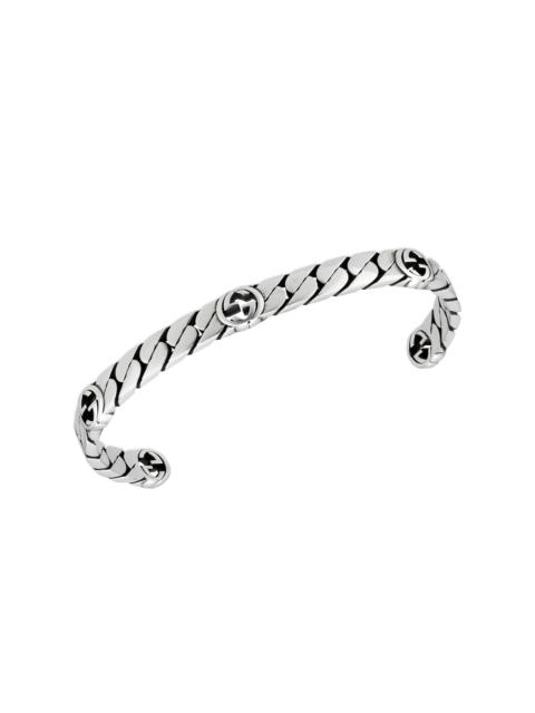 GUCCI Women's Sterling Silver Interlocking G Bracelet - Silver
