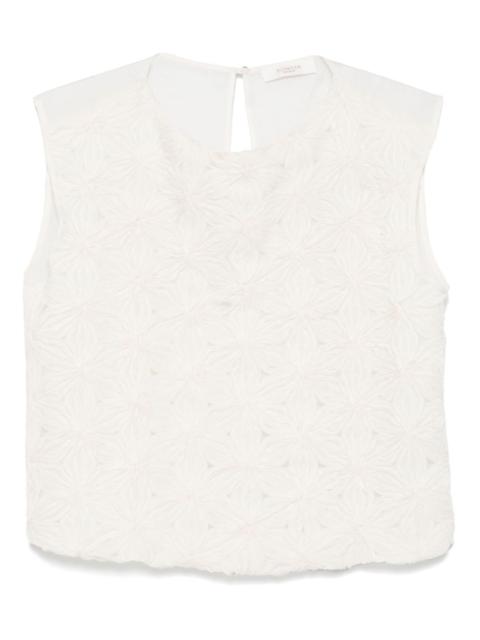 SLOWEAR floral-appliqué blouse