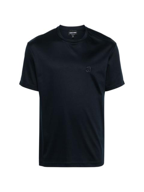 logo-embroidered T-shirt