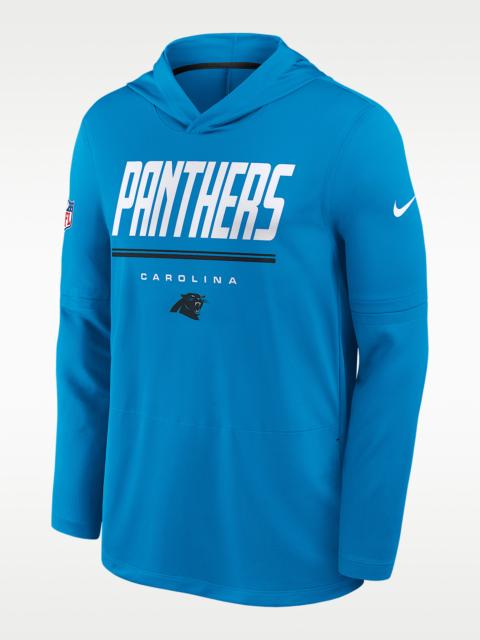 Nike Carolina Panthers Sideline Men's Nike Dri-FIT NFL Long-Sleeve Hooded Top