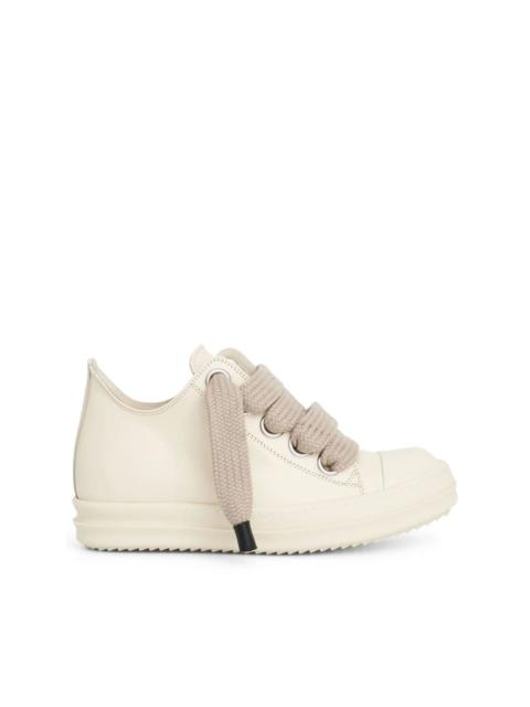 Rick Owens oversized-laces leather sneakers