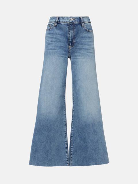 FRAME Le Palazzo Crop high-rise wide-leg jeans