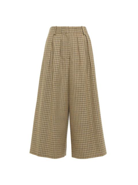 Moncler Houndstooth cotton and wool pants