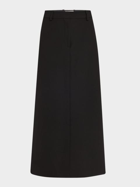 TOTEME Low-Waist Tailored Straight Midi Skirt