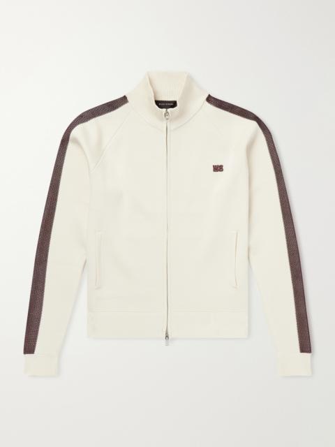 WALES BONNER Tide Logo-Embroidered Knitted Jacket