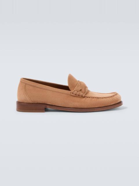 Brunello Cucinelli Suede penny loafers