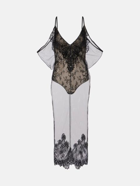 THE ATTICO Sheer lace bodysuit