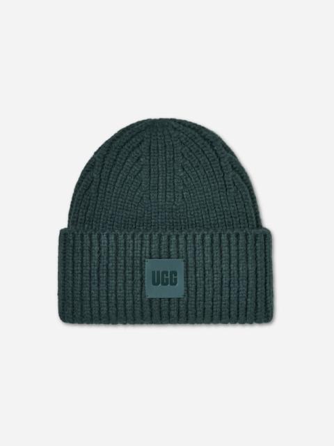 UGG ® Women's Chunky Rib Beanie Acrylic Blend in Saltwater