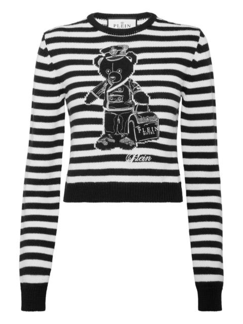 PHILIPP PLEIN striped-pattern sweater