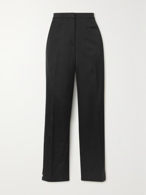JW Anderson Satin-trimmed Twill Pants