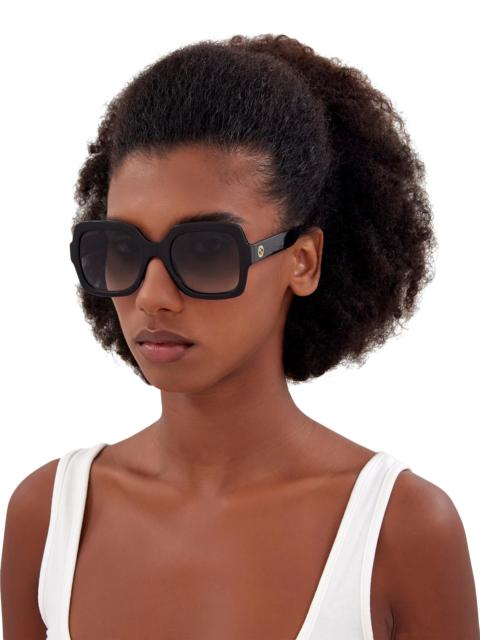 GUCCI Women's Minimal 54MM Square Sunglasses - Black
