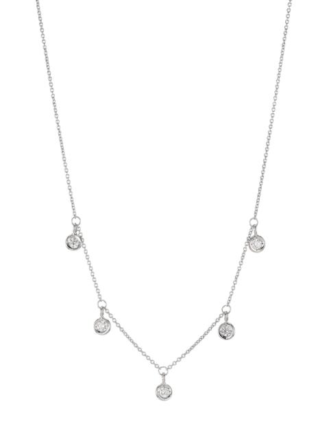 ROBERTO COIN Women's Diamond By The Inch 18K White Gold & Diamond Dangle Necklace - White Gold
