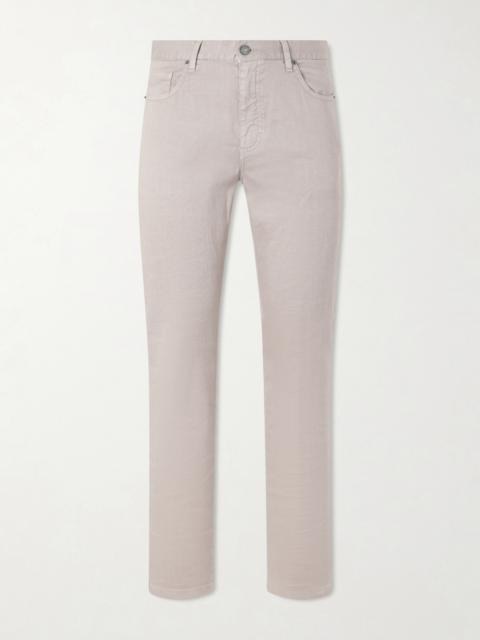 ZEGNA Straight-Leg Linen and Cotton-Blend Jeans