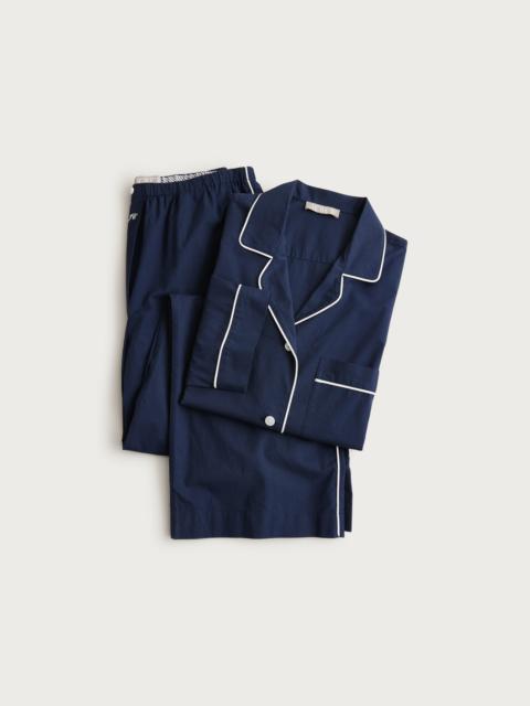 J.CREW Classic pajama pant set in end-on-end cotton