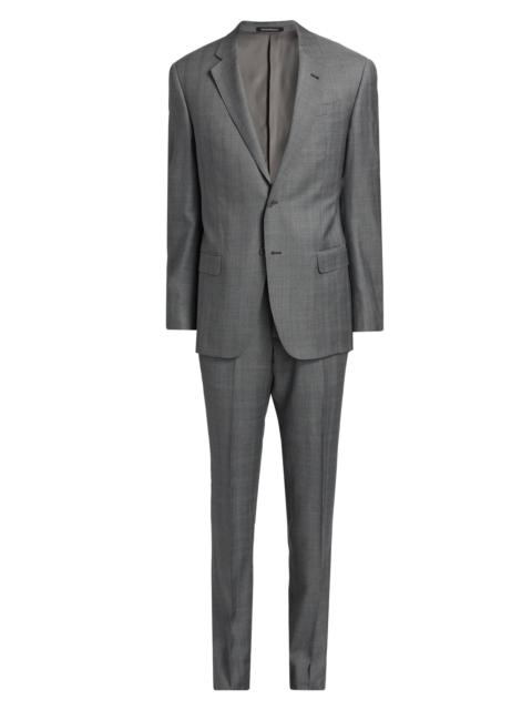 EMPORIO ARMANI Men's Double-Windowpane Plaid Wool Suit - Black White Check