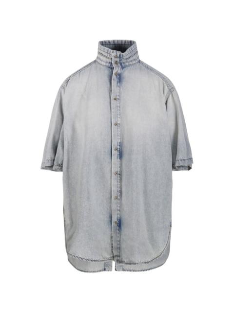 DARKPARK buttoned collar top