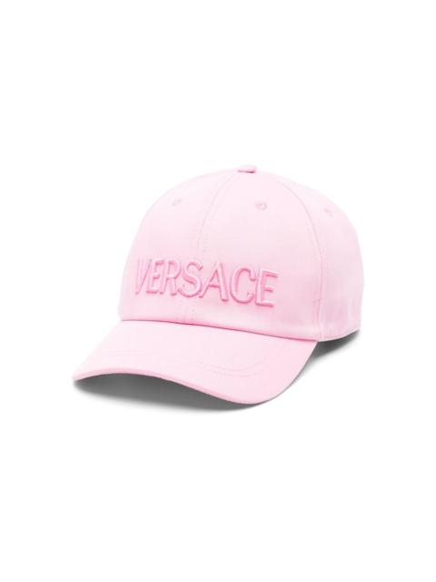 logo-embroidered cotton cap