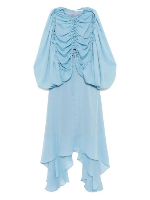 rokh gathered detail dress