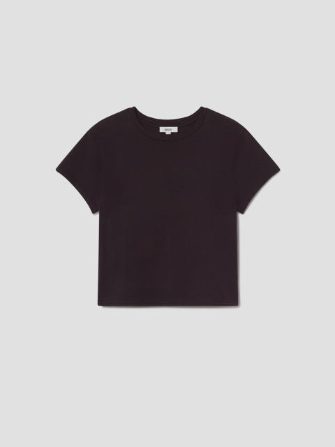 AGOLDE ADINE SHRUNKEN TEE IN EGGPLANT